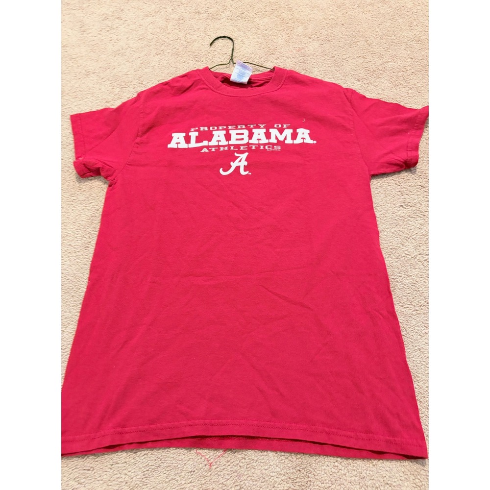 Alabama Crimson Tide T-Shirt Womens Small Red Property of Alabama Athletics Tee